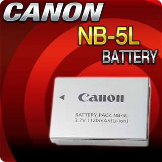 Canon NB 5L Genuine Lithium Ion Battery Pack (1120mAh) NEW OEM 