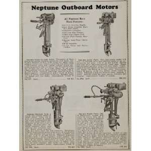   Neptune Outboard Boat Motor   Original Print Ad