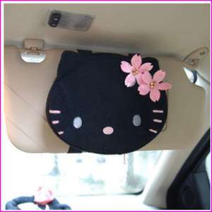 Hello Kitty Car Sunshade Sun Visor Plush CD Holder  