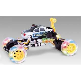 Monster Rolling RC Remote Control Car Toy Light Music Spins WATCH 