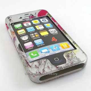 Butterfly Rubberized Hard Case Cover for Apple iPhone 4S NEW  