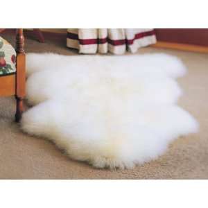 Bowron sheepskin Gold Star Single Long wool natural shaped single rug 