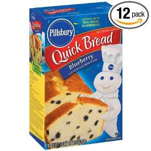 Pillsbury Blueberry Quick Bread, 17.8 Ounce Boxes (Pack of 12)  