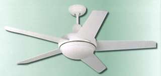 WHITE 52 CEILING FAN WITH LIGHT AND REMOTE  
