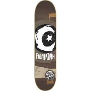   Star/Moon Party Skateboard Deck   8.0 Brown