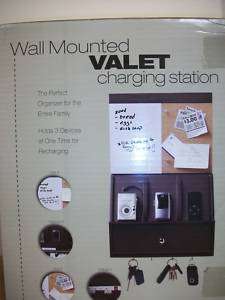 Wall Valet Charging Station Organizer  