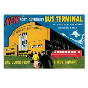  New Port Authority Bus Terminal Premium Poster Print 