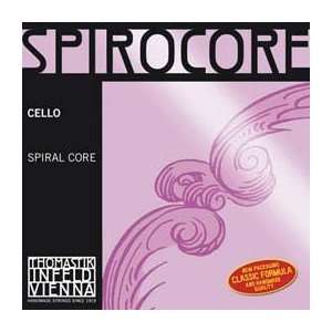 Thomastik Infeld Spirocore 4/4 Cello C String   Silver 