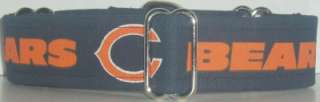 NFL Chicago Bears 1.5 Martingale Dog Collar Greyhound  