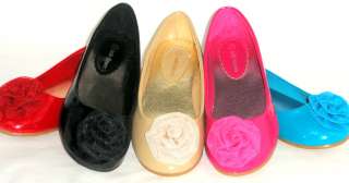 Floral Tulle Rose Girls Kids Ballet Flats *Casual/ Pageant Dress Shoes 