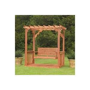  Cedar Pergola Adds Some Swing to Your Outdoor Decor