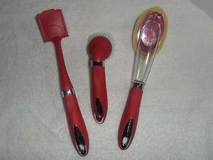 Cuisinart Red Various Kitchen Cleaning Brush and Sponge New  