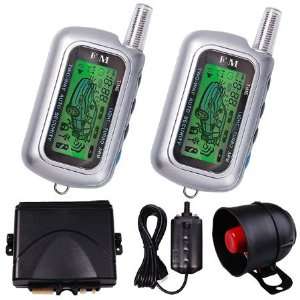   Way LCD Sensor Remote Security System Car Alarm