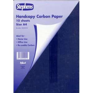 Stephens Handcopy Carbon Paper Blue A4 (10 Sheets) Office 