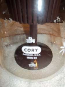   Mid Century Modern CORY Glass 5 Cup Glass Coffee Pot Percolator  