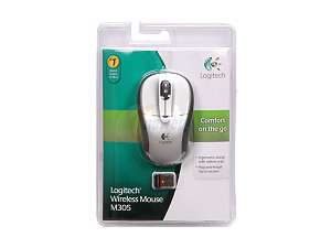    Logitech M305 Silver 3 Buttons Tilt Wheel USB Wireless 