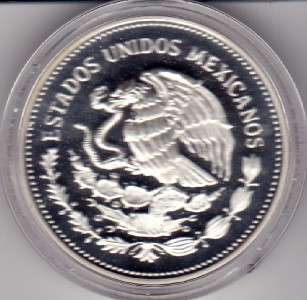 Mexico $ 100 Pesos Silver Copa Mundial de Futbol Mexico 86 Mirror 