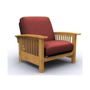    Bridgeport Single Futon Chair Bed   Golden Oak