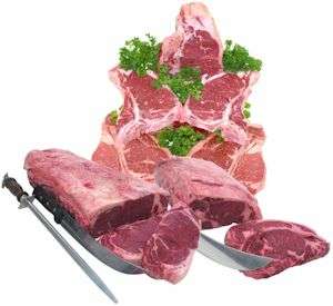 Link to USDA Choice Angus Beef Steak Sampler   One Each New York Strip 
