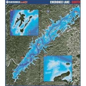  Navionics Paper Map Cherokee Lake   South Tennesee GPS 