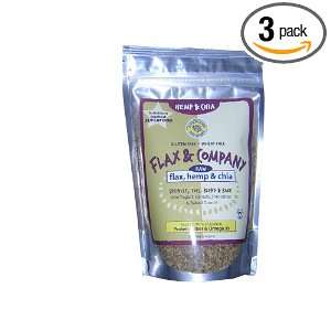   & Company Gluten Free Flax, Hemp & Chia, 8 Ounce Pouch (Pack of 3