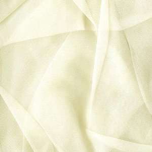  104 Wide Nylon Chiffon Light Yellow Fabric By The Yard 