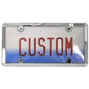   Accessories 90061 Chrome License Plate Protector with Plastic Frame