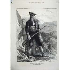  Civil War Spain 1873 Carlist Volunteer Man Army Rifle 