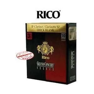  RICO GRAND CONCERT THIK BLACK Bb CLARINET REEDS BOX OF 10 