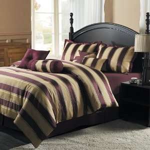    Victoria Classics Monroe Stripe 8 pc. Comforter Set