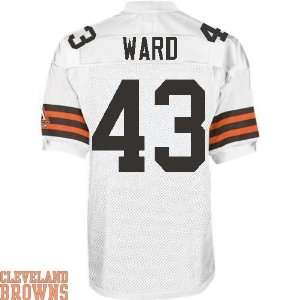Cleveland Browns Jersey #43 T.J. Ward Authentic Football White Jerseys 