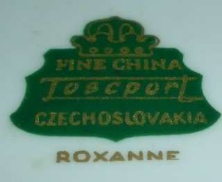 ROXANNE TOSCPORT CHINA Czechoslovakia DESSERT PLATES  