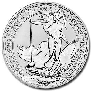  2000 1 oz Silver Britannia 