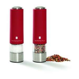 Wolfgang Puck Colored Salt and Pepper Mill Set, Red  