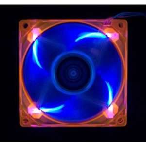  AeroCool 80mm UV LED Computer Fan (Orange / Blue 