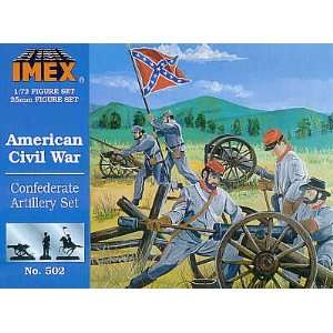  Confederate Artillery Set Civil War Figures 1 72 by Imex 
