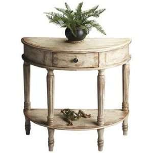  Chateau Gray Demilune Wood Console Table