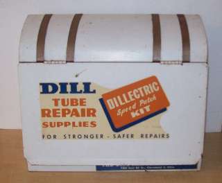 Vintage DILL Tube Repair Supplies Hanging Wall Speed Patch Tire 