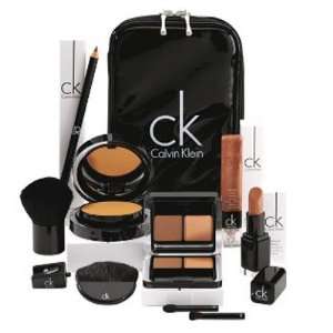  Calvin Klein 7pc Cosmetic Bronzed Collection Make up Set 