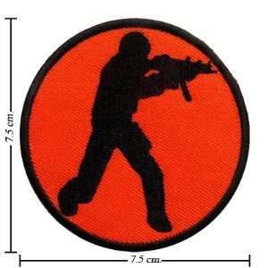 Counter Strike Game Logo Embroidered Iron on Patches  