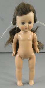 Hard Plastic Walker Doll 1950s Open Close Eyes Vintage Brunette http 