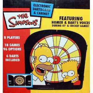   Dartboard & Cabinet Featuring Homer & Barts Voices Toys & Games