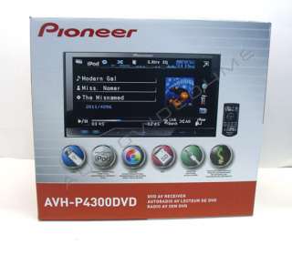 Pioneer AVH P4300DVD 7 Double DIN DVD Receiver+ BACK UP NIGHT VISION 