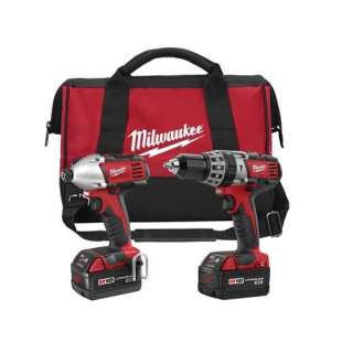Milwaukee 2697 22 M18 18 Volt Cordless Hammer Drill Driver & Impact 