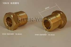 10N18 Power Cable Nut Adapter WP 18 20 24W 12 TIG Torch  