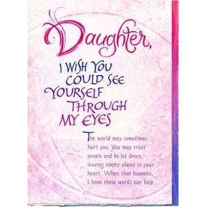  Daughter Birthday Greeting Card   Daughter I Wish You 
