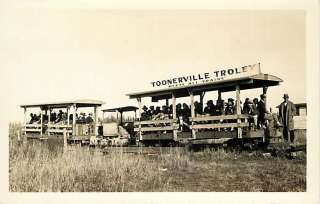 PA TOONERVILLE TROLLEY MEETS ALL TRAINS RPPC EARLY R53095  