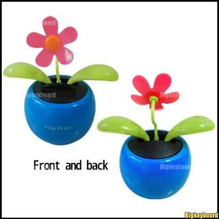Flip Flap Solar Powered Flower Flowerpot Swing Dancing Toy  