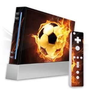  Design Skins for Nintendo Wii   Burning Soccer Design 