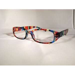   Reading Glasses with Sping hinge , +2.00 , Multicolor 